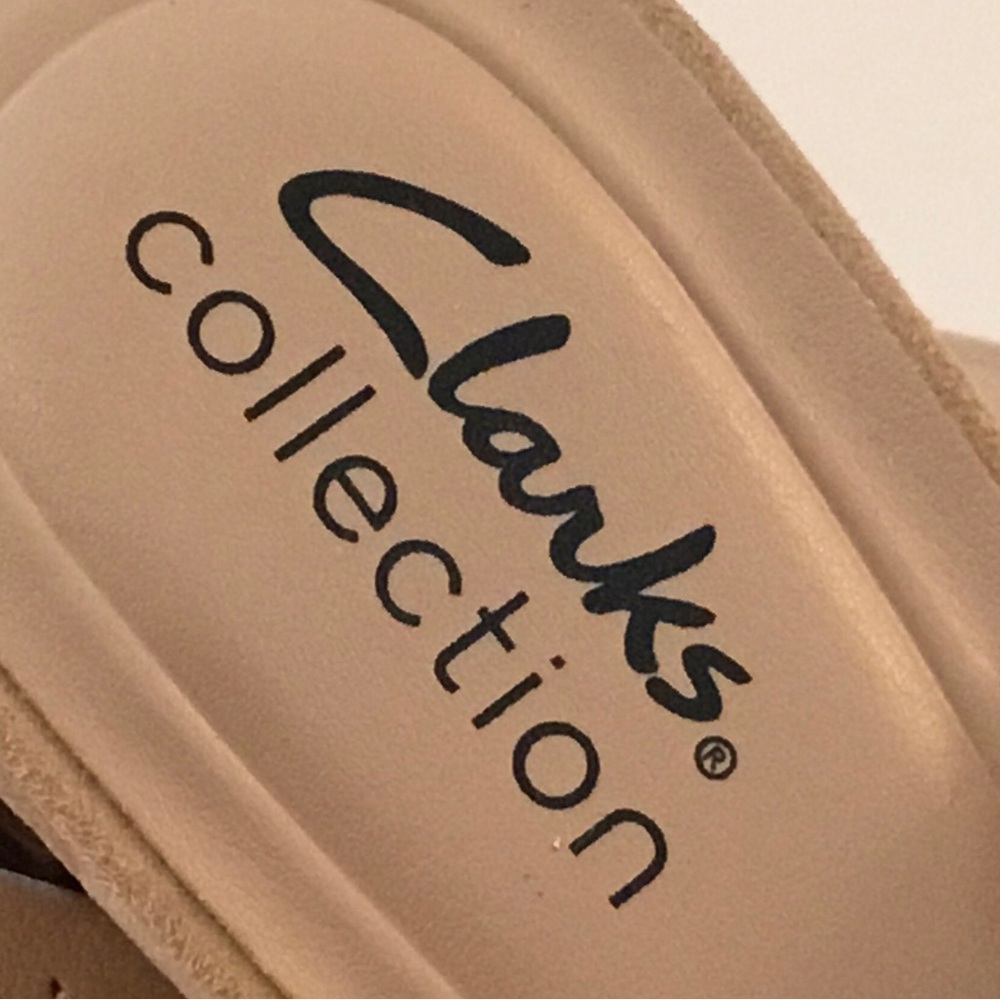 Clarks ‘Ambyrlyn Park’ Beige Nubuck Slip on Shoe - Picture 7 of 11
